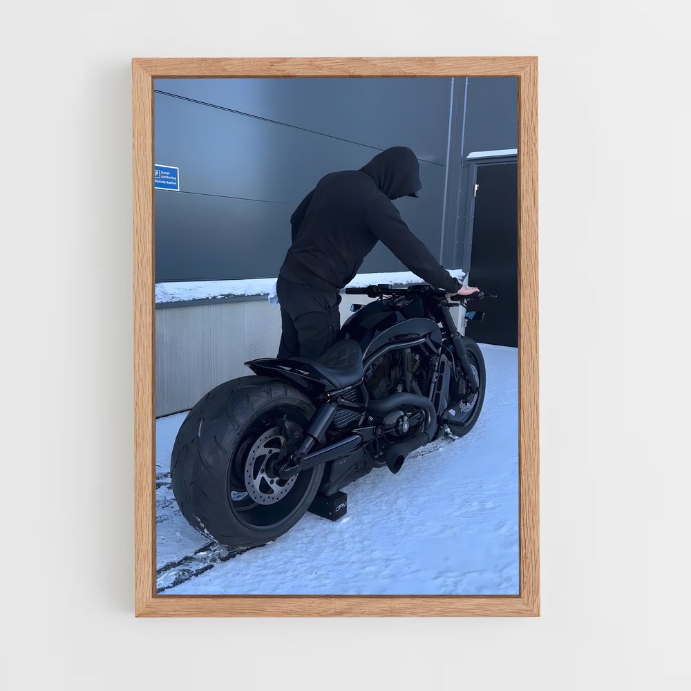 Poster L'ombre du Motard – affiche Harley-Davidson (vue 4)